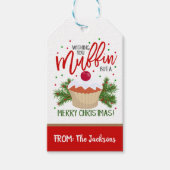 Holiday Muffin Gift Label Cadeaulabel (Voorkant)