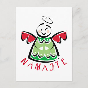 Holiday Namaste Angel Feestdagenkaart