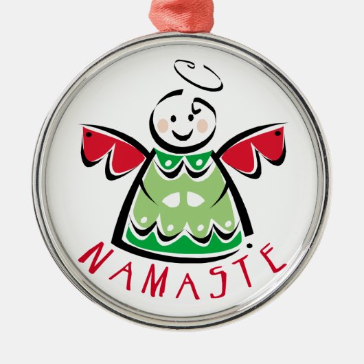 Holiday Namaste Angel Ornament (Voorkant)