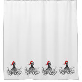 Holiday Nautical Steampunk Octopus  Kraken  Douchegordijn (Voorkant)