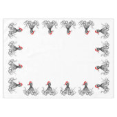 Holiday Nautical Steampunk Octopus Kraken Tafelkleed (Voorkant (Horizontaal))