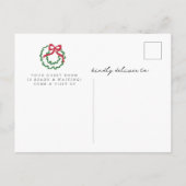 Holiday New Home Aankondiging Kaart (Achterkant)