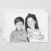 Holiday Newsletter Infographic Funny Kerstmis Feestdagenkaart (Achterkant)