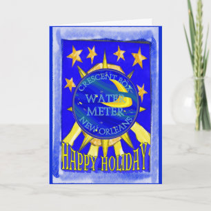 Holiday NOLA Water Meter Feestdagen Kaart