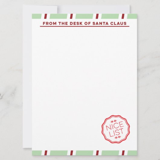 Holiday North Pole Stationery Kaart (Voorkant)
