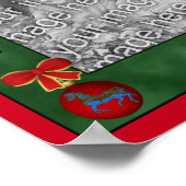 Holiday Nutcracker Ornamenten Lijst Uw foto toevoe Poster (Hoek)