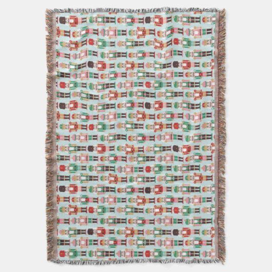 Holiday Nutcracker Throw Blanket Deken (Voorkant Verticaal)