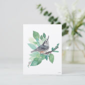 Holiday Nuthatch Bird Feestdagenkaart (Staand voorkant)