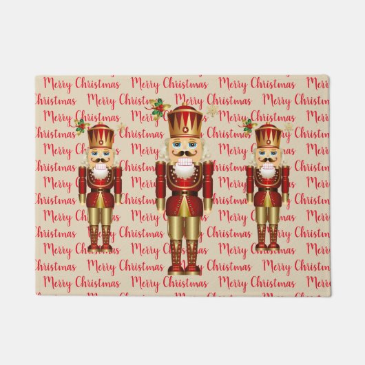 Holiday Nutkraker Doormat Deurmat (Voorkant)