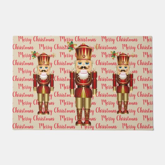 Holiday Nutkraker Doormat Deurmat (Voorkant)