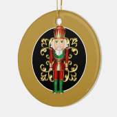 Holiday Nutkraker Keramisch Ornament (Links)