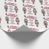 Holiday Nutkraker Lets Go Nuts Cadeaupapier (Hoek)