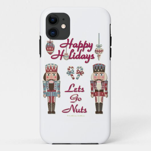 Holiday Nutkraker Lets Go Nuts Case-Mate iPhone Case (Achterkant)