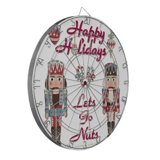 Holiday Nutkraker Lets Go Nuts Dartbord (Voorkant Links)