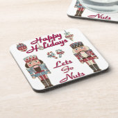 Holiday Nutkraker Lets Go Nuts Drankjes Onderzetter (Linkerzijde)