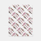 Holiday Nutkraker Lets Go Nuts Fleece Deken (Voorkant)