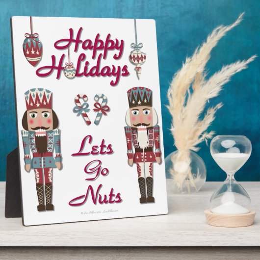 Holiday Nutkraker Lets Go Nuts Fotoplaat (Zijkant)