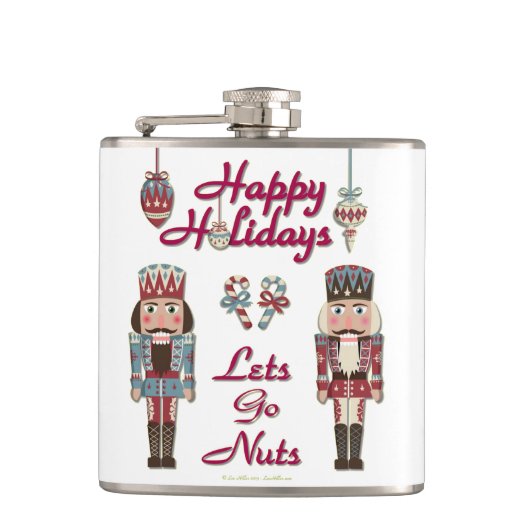 Holiday Nutkraker Lets Go Nuts Heupfles (Voorkant)