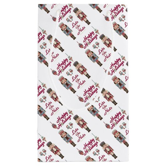 Holiday Nutkraker Lets Go Nuts Klein Cadeauzakje (Achterkant)