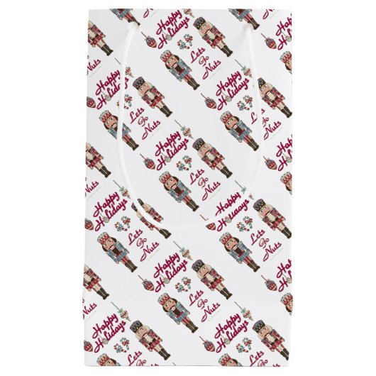 Holiday Nutkraker Lets Go Nuts Klein Cadeauzakje (Voorkant)