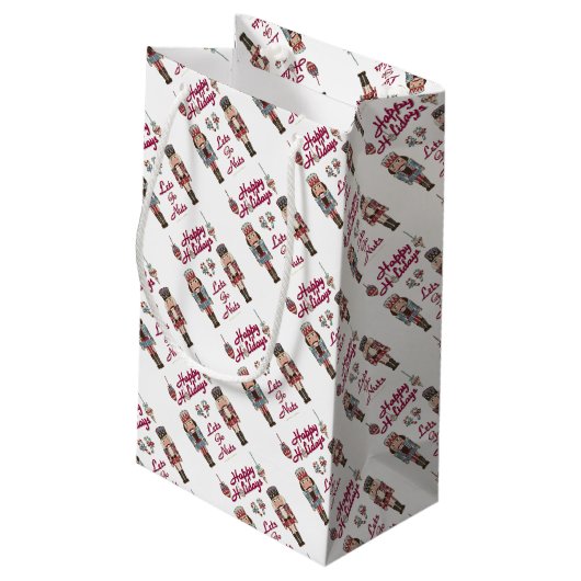 Holiday Nutkraker Lets Go Nuts Klein Cadeauzakje (Achterkant Gekanteld)