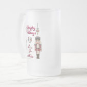 Holiday Nutkraker Lets Go Nuts Matglas Bierpul (Voorkant links)