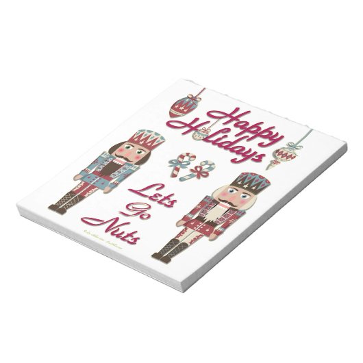 Holiday Nutkraker Lets Go Nuts Notitieblok (Linkerzijde)