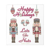 Holiday Nutkraker Lets Go Nuts Notitieblok (Voorkant)