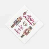 Holiday Nutkraker Lets Go Nuts Paper Napkins Servet (Hoek)