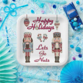 Holiday Nutkraker Lets Go Nuts Papieren Bordje (Feest)