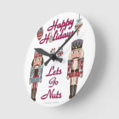 Holiday Nutkraker Lets Go Nuts Ronde Klok (Hoek)