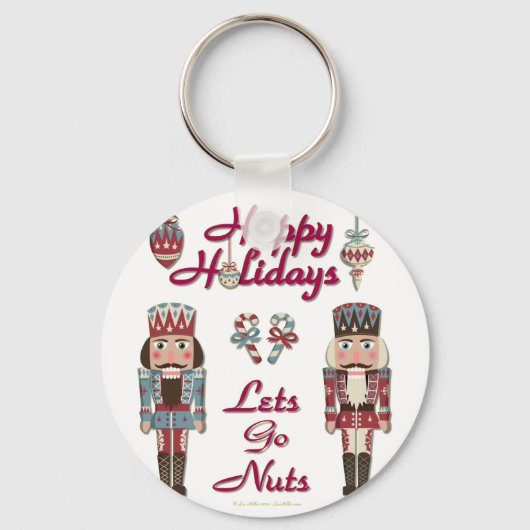Holiday Nutkraker Lets Go Nuts Sleutelhanger (Voorkant)