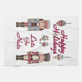 Holiday Nutkraker Lets Go Nuts Theedoek