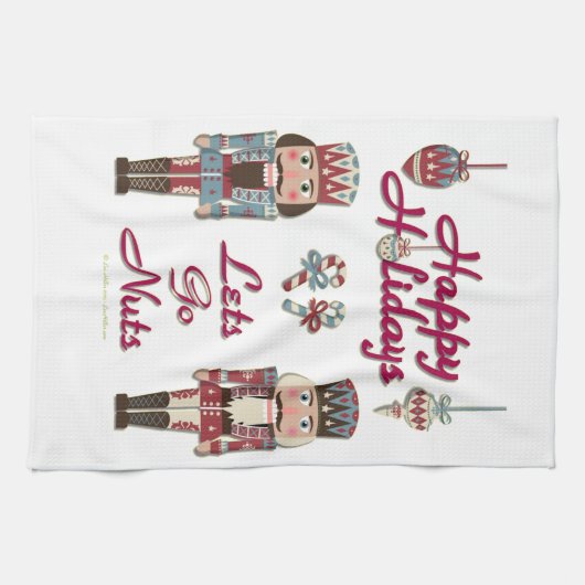 Holiday Nutkraker Lets Go Nuts Theedoek (Horizontaal)