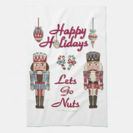 Holiday Nutkraker Lets Go Nuts Theedoek