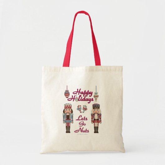 Holiday Nutkraker Lets Go Nuts Tote Bag (Voorkant)