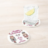 Holiday Nutkraker Lets Go Nuts Zandsteen Onderzetter (Zijkant)