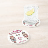 Holiday Nutkraker Lets Go Nuts Zandsteen Onderzetter (Zijkant)