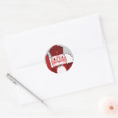 Holiday Nutkraker Ronde Sticker (Envelop)