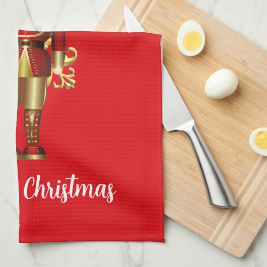 Holiday Nutkraker Theedoek (Quarter Fold)