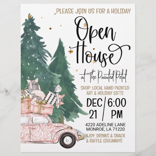 Holiday Open House Flyer (Voorkant)