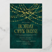 Holiday Open House Invitation Folie Uitnodiging (Voorkant)