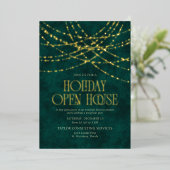 Holiday Open House Invitation Folie Uitnodiging (Staand Voorkant)