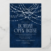 Holiday Open House Invitation Folie Uitnodiging (Voorkant)