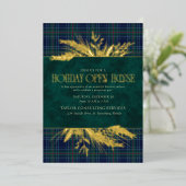 Holiday Open House Invitation Folie Uitnodiging (Staand Voorkant)