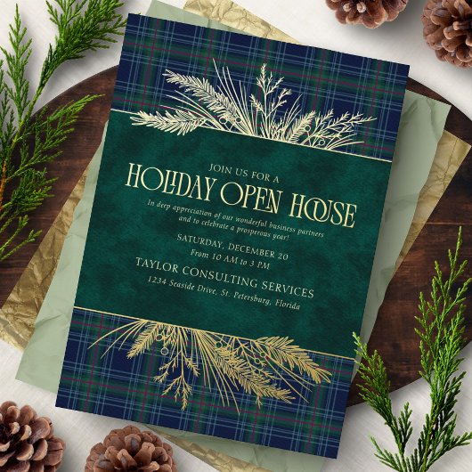 Holiday Open House Invitation Folie Uitnodiging