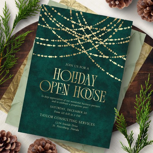 Holiday Open House Invitation Kaart