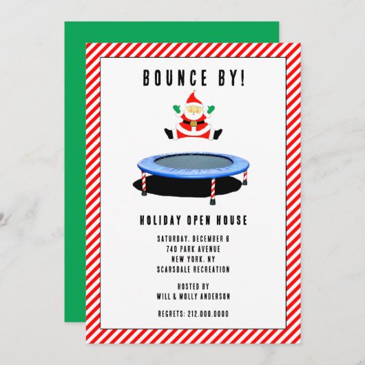 Holiday Open House Kaart (Voorkant / Achterkant)