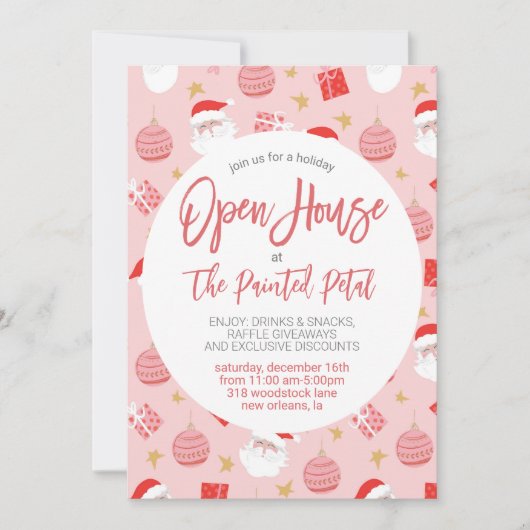 Holiday Open House Kaart (Voorkant)