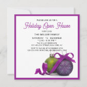 Holiday Open House Modern Minimal Kerstmis Kaart (Voorkant)